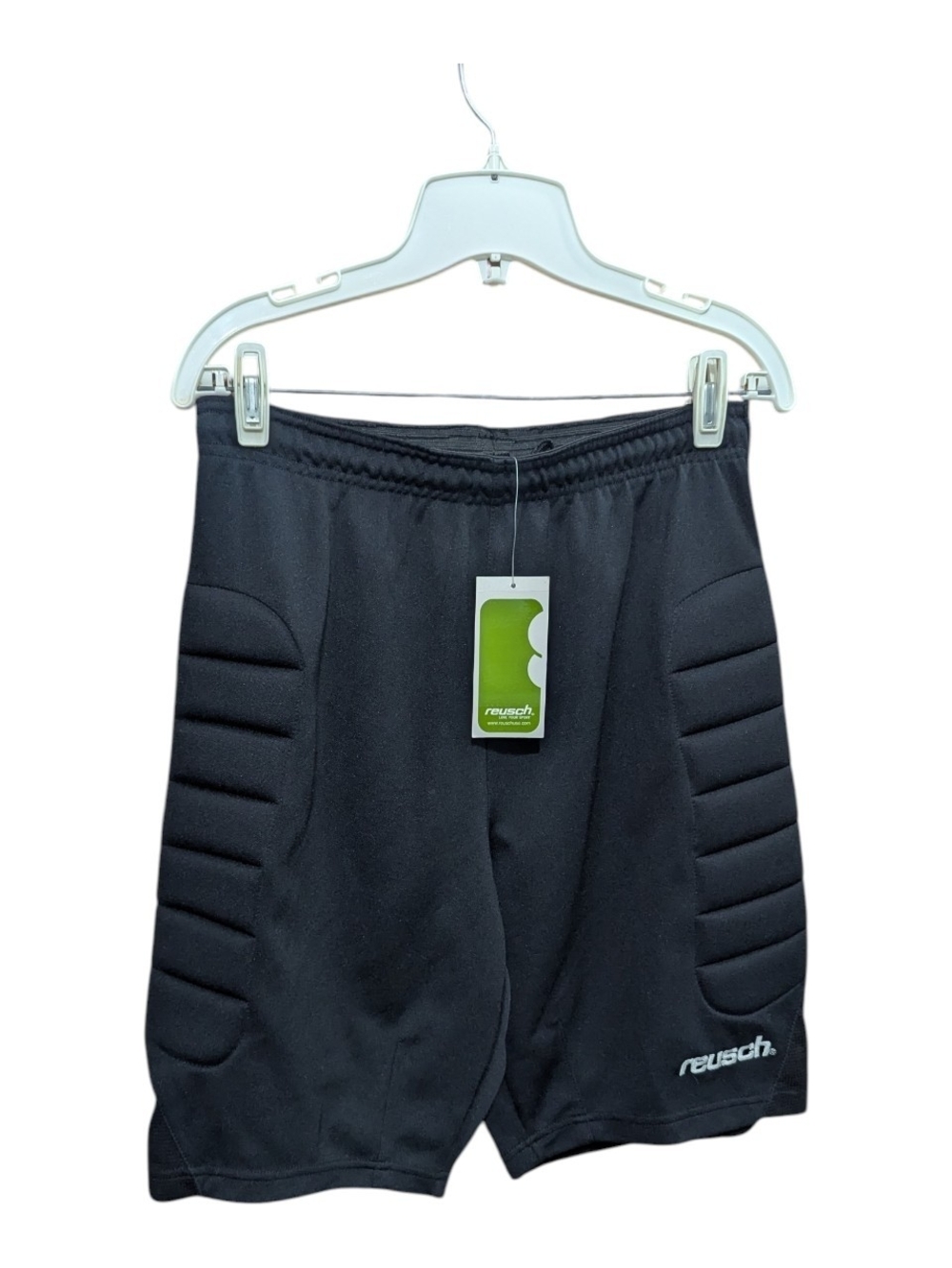 Reusch Padded Goalkeeper Shorts Sz AM  Goalie Black Soccer